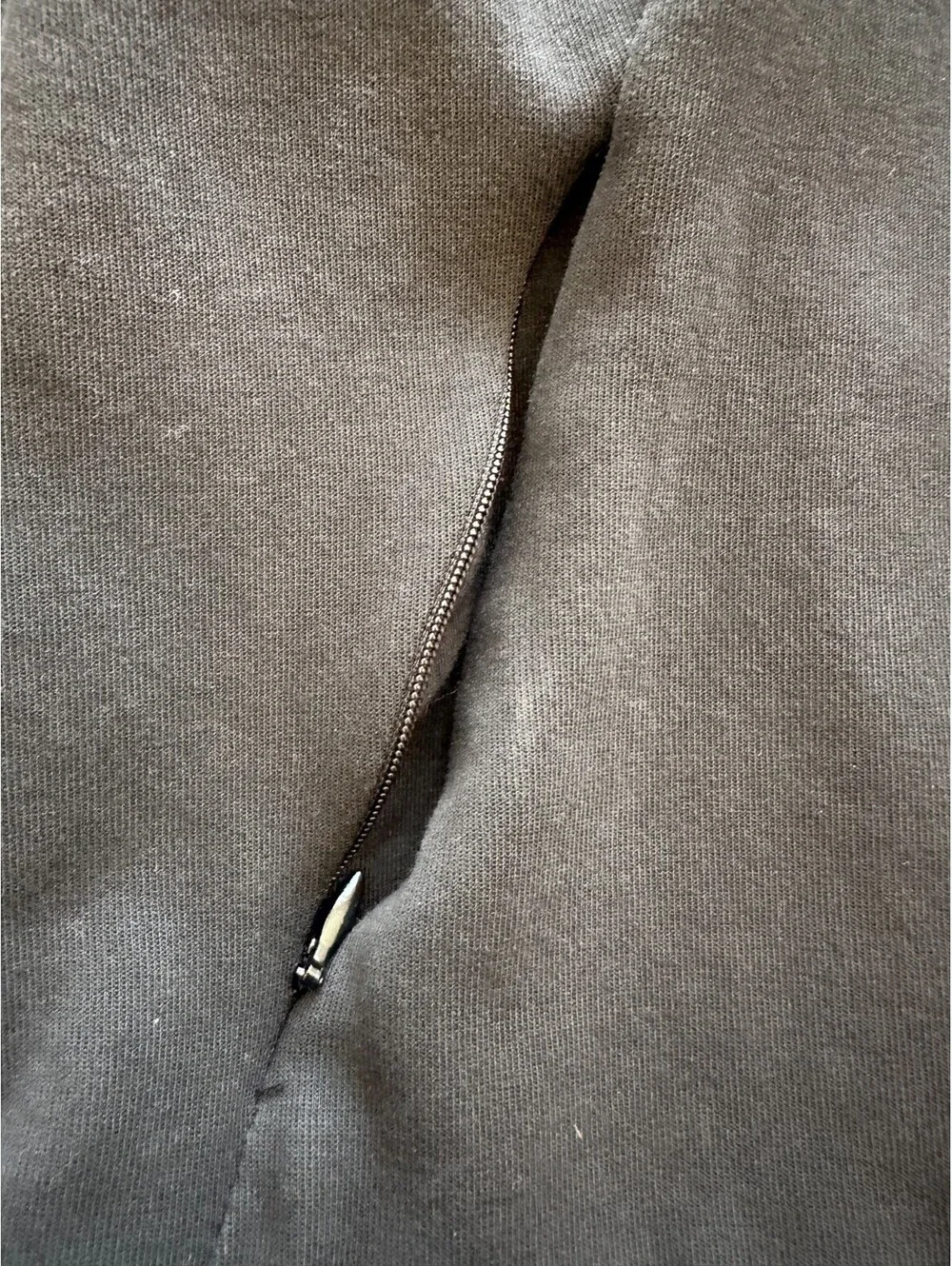 Adidas Black Full Zip Hoodie with White Stripes on Sleeves